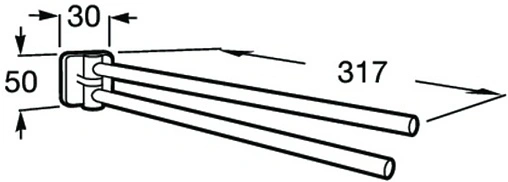 Полотенцедержатель Roca Victoria хром 816658001