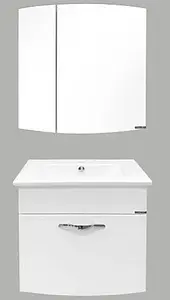 Тумба-умывальник подвесная Comforty Лаура 60-1 белый Тумба-умывальник подвесная Comforty Лаура 60-1 белый, 4