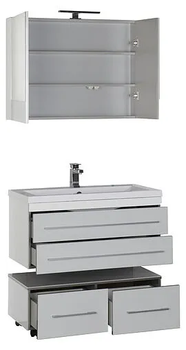 Шкаф-зеркало Aquanet Верона 90 L белый 00172339 Шкаф-зеркало Aquanet Верона 90 L белый 00172339