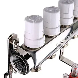 Группа коллекторная с расходомерами 6 отводов 1&quot;в/в x ¾&quot;ек Valtec VTc.589.EMNX.0606, 3