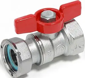 Кран шаровый с накидной гайкой 1&quot;в x 1&quot;нг Giacomini R251PX006, 1