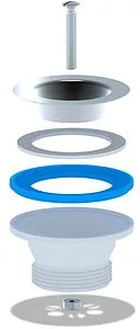 Выпуск для мойки Ани Пласт хром M100 Выпуск для мойки Ани Пласт хром M100, 3