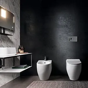 Унитаз приставной безободковый Kerasan Flo белый 310901 Унитаз приставной безободковый Kerasan Flo белый 310901, 3