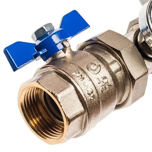 Группа коллекторная с расходомерами 9 отводов 1&quot;в/в x ¾&quot;ек Stout SMB 0473 000009