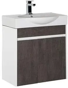 Тумба-умывальник Aquanet Коста 65 дуб антик/белый 00188406+00188194 Тумба-умывальник Aquanet Коста 65 дуб антик/белый 00188406+00188194, 1