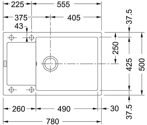Мойка кухонная Franke Maris MRG 611 серый камень 114.0604.398