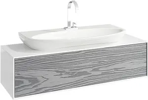 Тумба-умывальник подвесная Aqwella Genesis 120 миллениум серый/белый GEN0112MG+Esc.09.04.D Тумба-умывальник подвесная Aqwella Genesis 120 миллениум серый/белый GEN0112MG+Esc.09.04.D, 1