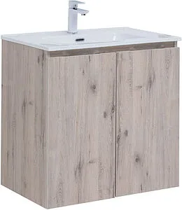 Тумба-умывальник подвесная Aquanet Алвита New 70 дуб веллингтон 00303906+00284027, 1