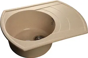 Мойка кухонная GranFest Rondo R-650L бежевый Мойка кухонная GranFest Rondo R-650L бежевый, 1