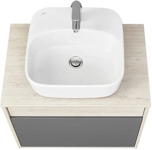 Тумба-умывальник подвесная Aquaton Лофт Урбан 65 графит/орегон 1A2540K4LQX60