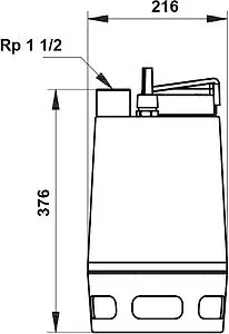 Насос дренажный Q=15м³/ч H=10м Grundfos UNILIFT AP35.406.A1V 96010982 Насос дренажный Q=15м³/ч H=10м Grundfos UNILIFT AP35.406.A1V 96010982, 4