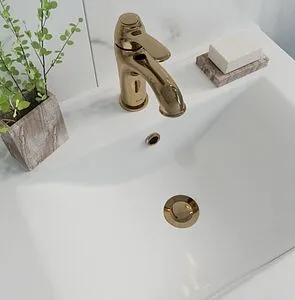 Выпуск автоматический для раковины с переливом IDDIS Cloud золото CLOG000i88 Выпуск автоматический для раковины с переливом IDDIS Cloud золото CLOG000i88, 3