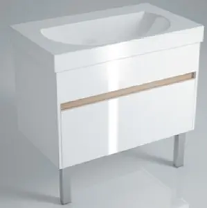 Тумба-умывальник напольная Kerama Marazzi Buongiorno 80 белый BGN.80.2\WHT+BG.wb.80 Тумба-умывальник напольная Kerama Marazzi Buongiorno 80 белый BGN.80.2\WHT+BG.wb.80, 1