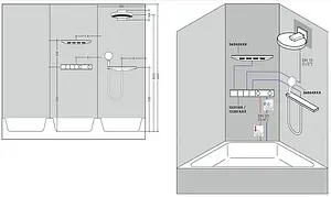Лейка верхнего душа Hansgrohe Rainfinity 250 1jet полированное золото/графит 26228990 Лейка верхнего душа Hansgrohe Rainfinity 250 1jet полированное золото/графит 26228990, 3