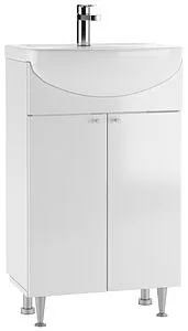 Тумба-умывальник напольная Айсберг Промо 55 белый DP2603T+4607152360509, 1