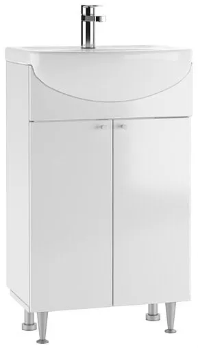 Тумба-умывальник напольная Айсберг Промо 55 белый DP2603T+4607152360509