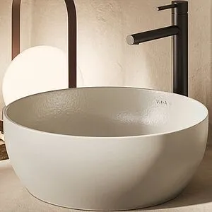 Раковина VitrA Outline Recycled 57 тауп матовый 7992B066-0016 Раковина VitrA Outline Recycled 57 тауп матовый 7992B066-0016, 3