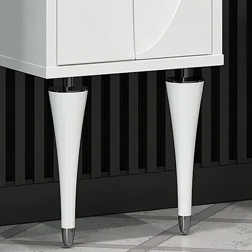 Ножка мебельная Opadiris Ибица белый/хром 00-00003608