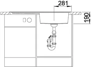 Мойка кухонная Blanco Zenar XL 6S 100 R кофе 523973 Мойка кухонная Blanco Zenar XL 6S 100 R кофе 523973, 4