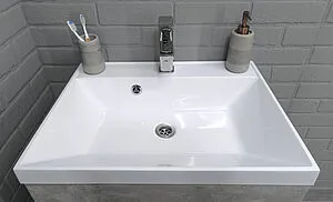 Тумба под умывальник напольный Домино Vector 60 метрополитан грей/бетон серый DV6612T, 4