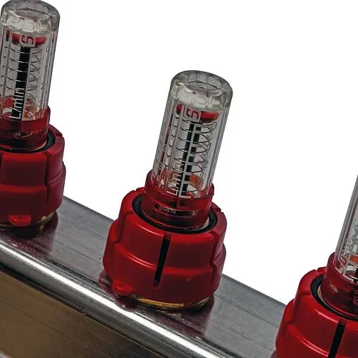 Группа коллекторная с расходомерами 6 отводов 1&quot;в/в x ¾&quot;ек Stout SMS 0907 000006