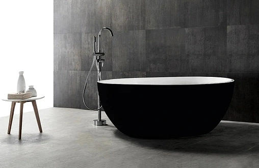 Ванна акриловая отдельностоящая Abber 150x150 белый/панель Black matte AB9279MB Ванна акриловая отдельностоящая Abber 150x150 белый/панель Black matte AB9279MB