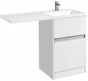 Тумба под умывальник напольная над стиральной машиной Aquaton Лондри 60 белый 1A235901LH010 Тумба под умывальник напольная над стиральной машиной Aquaton Лондри 60 белый 1A235901LH010, 1