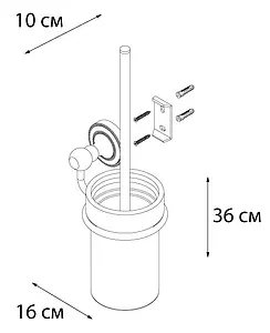 Ёршик для унитаза Fixsen Style хром FX-41113 Ёршик для унитаза Fixsen Style хром FX-41113, 3