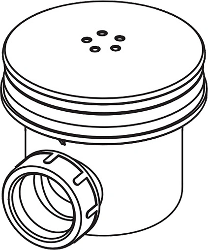 Сифон для душевого поддона AlcaPlast хром A49K