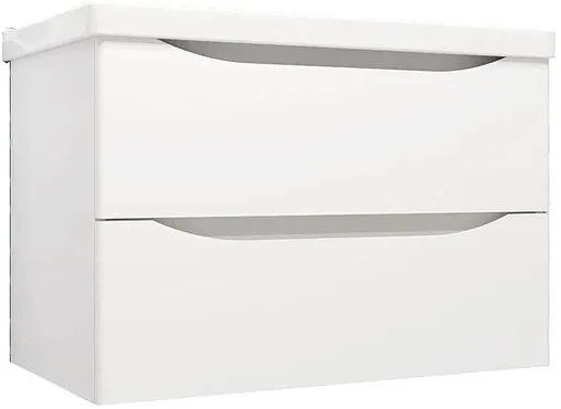 Тумба под умывальник подвесной Opadiris Элеганс 80 белый матовый Z0000014969