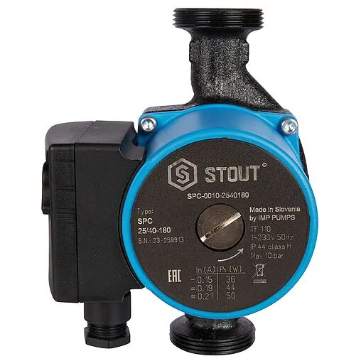 Насос циркуляционный Stout 25/40-180 SPC-0010-2540180 Насос циркуляционный Stout 25/40-180 SPC-0010-2540180