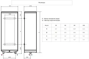 Водонагреватель накопительный электрический Ariston VELIS TECH INOX PW ABSE 100 3700684 Водонагреватель накопительный электрический Ariston VELIS TECH INOX PW ABSE 100 3700684, 2