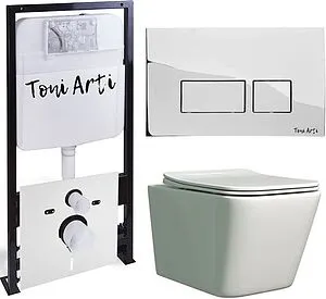 Комплект 6 в 1 Toni Arti Noche TA-01+TA-NE5335+TA-0041 с кнопкой Noche хром глянцевый Комплект 6 в 1 Toni Arti Noche TA-01+TA-NE5335+TA-0041 с кнопкой Noche хром глянцевый, 1