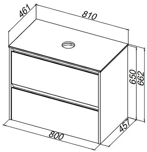Тумба-умывальник подвесная Allen Brau Activity 80 белый 1.34004.WM+