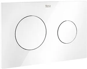 Клавиша смыва для унитаза Roca Duplo One PL-10 890189000 белый глянцевый Клавиша смыва для унитаза Roca Duplo One PL-10 890189000 белый глянцевый, 1