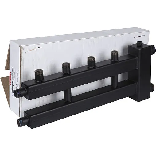 Распределительный коллектор 3 контура с гидрострелкой 1½&quot;н x 1&quot;н Rommer RDG-0018-014023