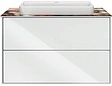 Тумба-умывальник подвесная Kerama Marazzi Plaza Modern 80 белый PL.M.80.2\WHT+PL.wbi.55.1+