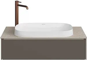 Тумба-умывальник подвесная Kerama Marazzi Magica 90 вечерний серый матовый MA.90.1\EGR.M+MA.wbi.65+, 3