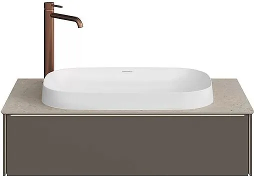 Тумба-умывальник подвесная Kerama Marazzi Magica 90 вечерний серый матовый MA.90.1\EGR.M+MA.wbi.65+