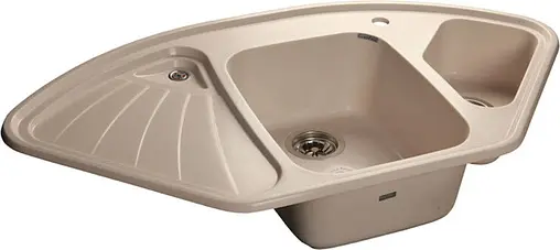 Мойка кухонная GranFest Corner C-1040E белый