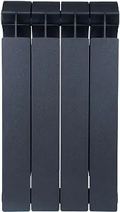 Радиатор биметаллический 4 секции Global Style Plus 500 черный Радиатор биметаллический 4 секции Global Style Plus 500 черный, 2