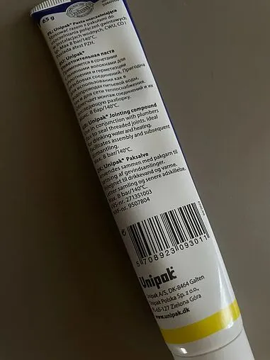 Паста уплотнительная 65г Unipak 5000006