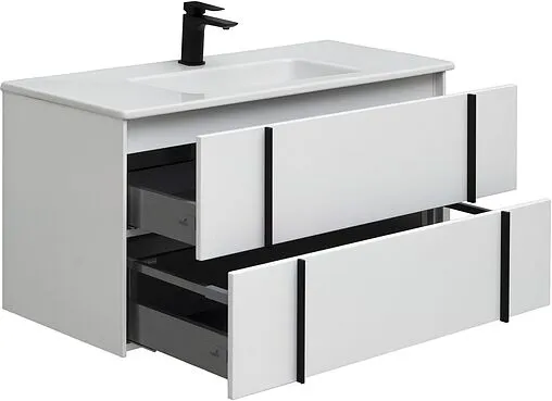 Тумба под умывальник подвесная Allen Brau Reality 100 белый 1.32007.WM