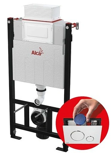 Инсталляция для подвесного унитаза AlcaPlast Sadromodul AM118/1000