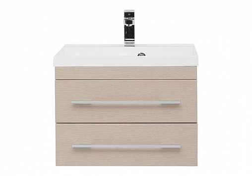 Тумба под умывальник подвесная Aquanet Нота 58 светлый дуб 00171485