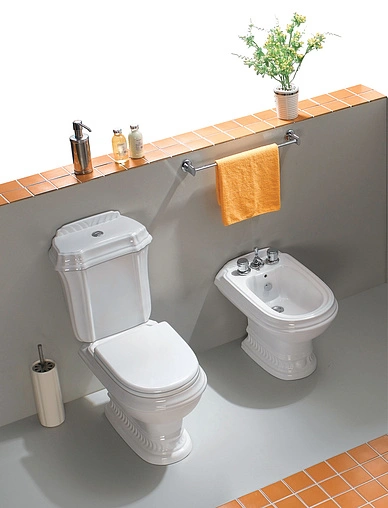 Унитаз-компакт Cezares King Palace белый CZR-163-T+CZR-237-T