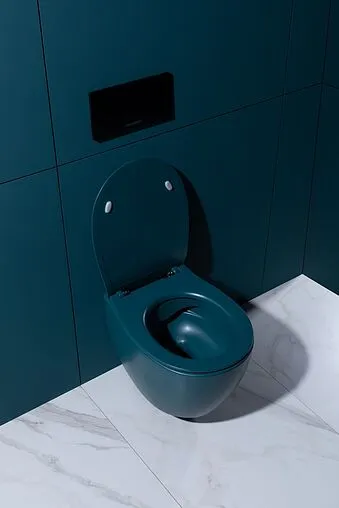 Унитаз подвесной безободковый Allen Brau Fantasy петроль 4.11004.PT