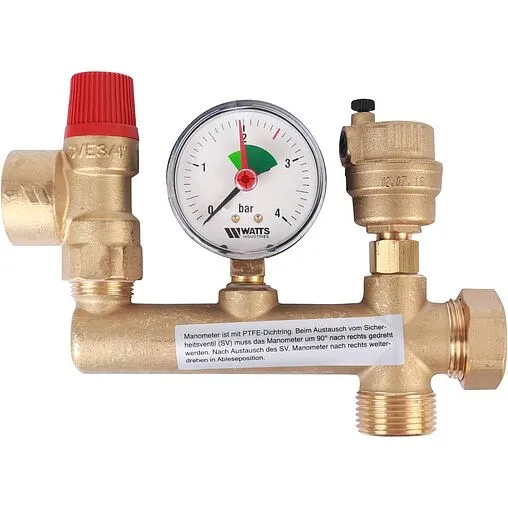 Группа безопасности котла до 60 кВт 1&quot; 3 бар Buderus KSS8 7736602387