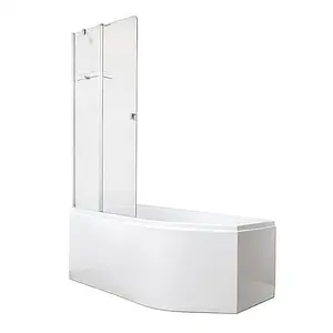 Шторка на ванну 900мм прозрачное стекло Roltechnik BVP2/900 289-900000P-00-02, 3