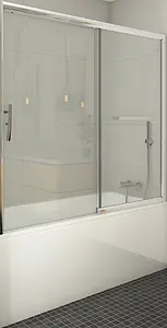 Шторка на ванну 1500мм прозрачное стекло Roltechnik PXV2P/1500 451-150000P-00-02, 1